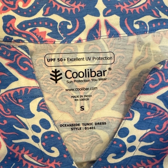 COOLIBAR Blue and Pink Patterned Dress~ NWOT - Picture 2 of 6